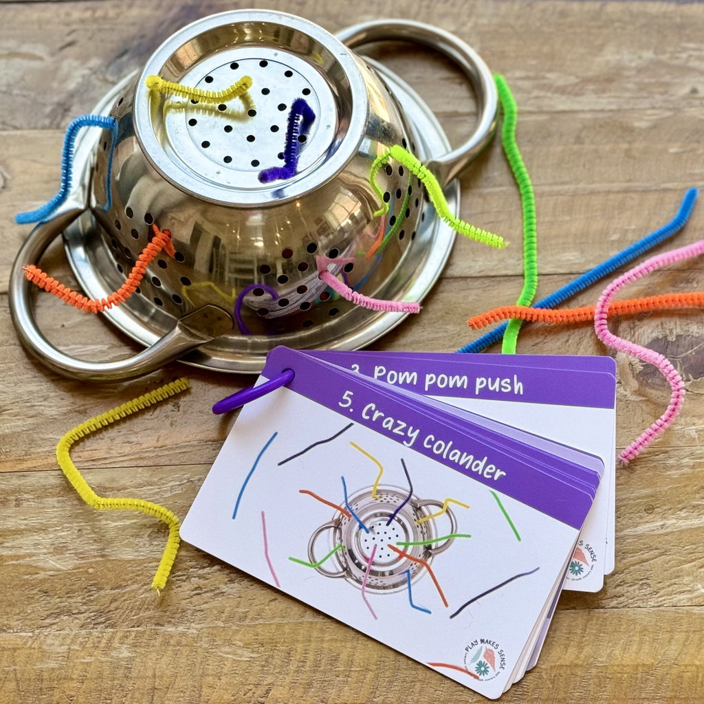 Fine Motor Activity Cards Crazy Colander Activity